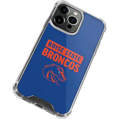 Boise State University Broncos iPhone 15 Pro Clear Case